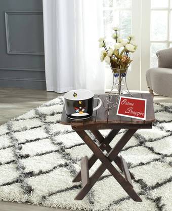 Onlineshoppee foldable coffee table Solid Wood Side Table