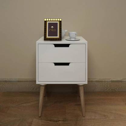 WoodenTwist Engineered Wood Bedside Table