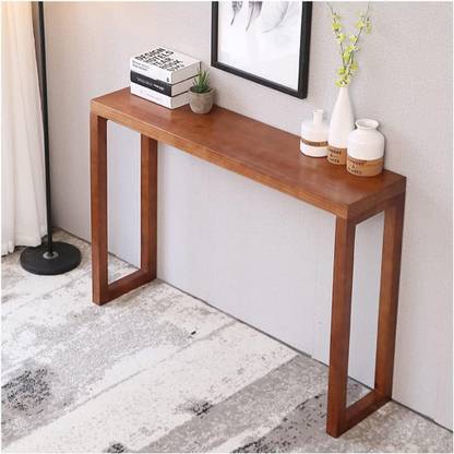 Craftware Craftware Sofa/TV Console Table, Top Storage Shelf, Traditional Accent Table Solid Wood Console Table