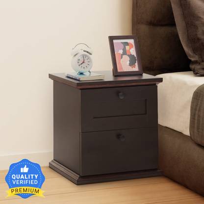 GREEN SOUL Rivur Multipurpose Modern BedSide Table/End Table/Corner Table Engineered Wood Bedside Table