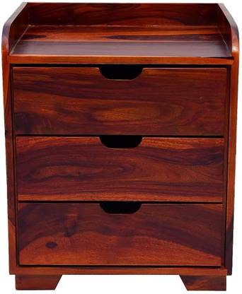 HUDDA Solid Wood Bedside Table