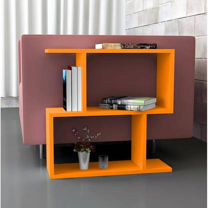 ShahQ S-Shape End Table in Engineered Wood Bedside Table