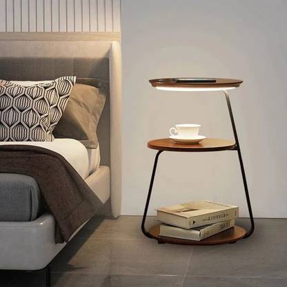 Woodensure Engineered Wood Bedside Table