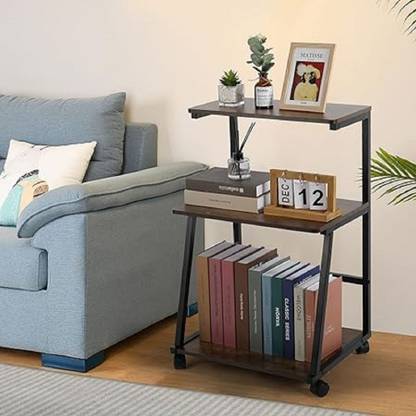 Indian Decor 48514 Printer Stand Cart with Storage 3-Tier, Rustic Rolling Machine Metal Side Table