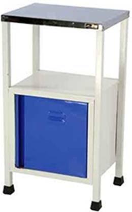 milad Metal Bed Side Locker/Cabinet Table for Hospital, Bedroom(White Color) Metal Bedside Table