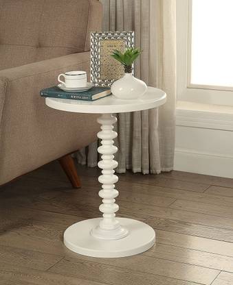 smart wood mart Sofa Side Table, Coffee Table, Round End Tables Living Room,Snack Table Balcony, Solid Wood Bedside Table