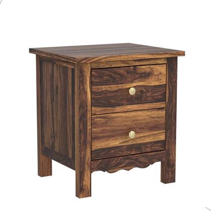 UNITEK FURNITURE Louis Rosewood (Sheesham) Solid Wood Bedside Table