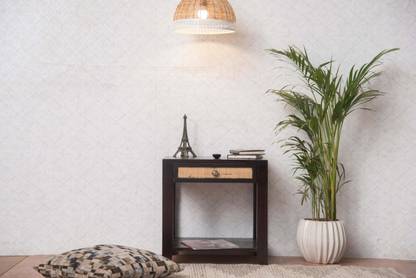 Furnishilp Solid Mango Wood Bedside Table for Bedroom Solid Wood Side Table