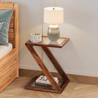 Wakefit Dia Sheesham Solid Wood Side Table