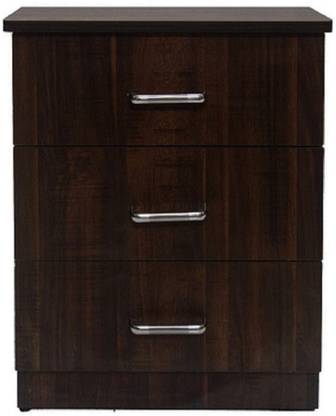 RSPOL 3 DRAWER TABLE Engineered Wood Bedside Table