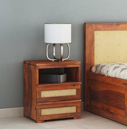 Shubhankar Art Solid Wood Side Table for Bedroom Storage | Wooden Bedside Table Solid Wood Bedside Table