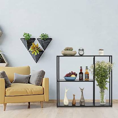 Indian Decor 44590 Console Table,Sofa Table Entrance Table Narrow Long with Storage Rack Metal Side Table