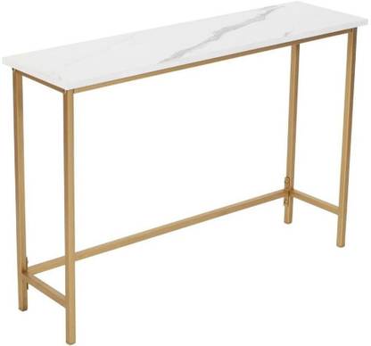 PRITI Console Sofa Table, Industrial Hallway Tables for Entryway, Living Room Bedroom Stone Console Table