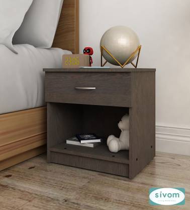 SIVOM Muse Multipurpose Side Table Engineered Wood Bedside Table