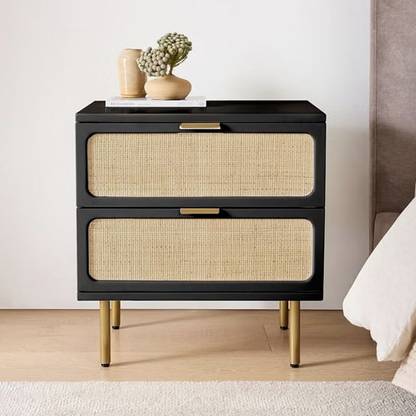 THE ATTIC Solid Wood Bedside Table