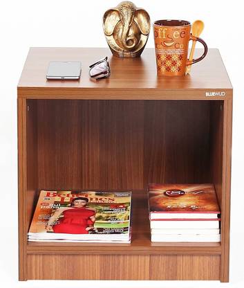 Cherry Wood Engineered Wood Side Table/End Table (Walnut) Clear Walnut Finish Solid Wood Side Table