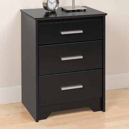UNITEK FURNITURE Sheesham Wood Bedside Table Wooden Bed Side End Tables Night Stand with 3 Drawer Solid Wood Bedside Table