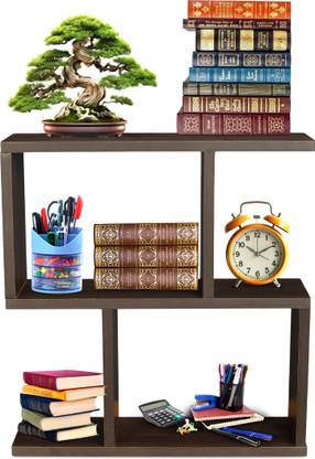 ShahQ S-Shape End Table in Engineered Wood Bedside Table