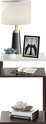 FURNEASER Anwik Bedside Table, End & Sofa Side Small Table, Stool, Engineered Wood Side Table