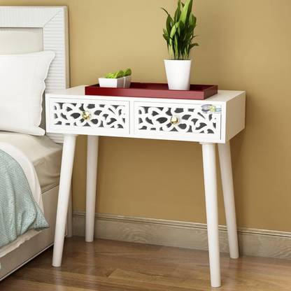 Device Bas with BROWN ART SHOPPEE End Table, Drawer for Bedroom,Side Table with Drawer for Bedroom,Living Room Engineered Wood Bedside Table