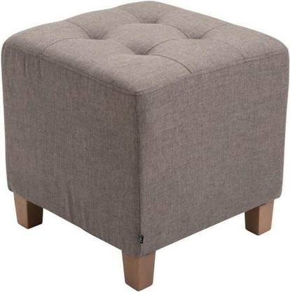 Smarts collection Stool with Fabric Cover and Cube Seat with High-Quality Padding Engineered Wood Side Table