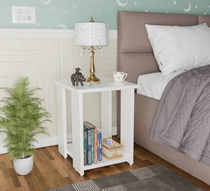 Arizen Multipurpose Sofa Side , Bed Side Table Floating Night Stand Engineered Wood Bedside Table