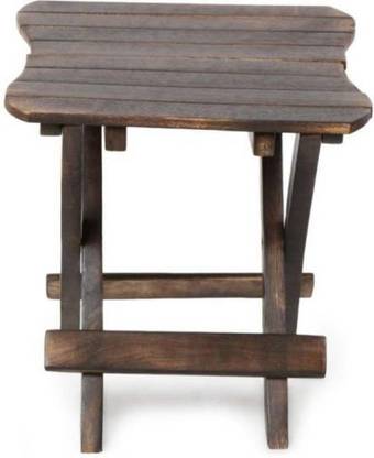 Zayad Handicrafts S-Shape End Table in Mango Wood Engineered Wood Bedside Table