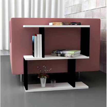 ShahQ S-Shape End Table in Engineered Wood Bedside Table