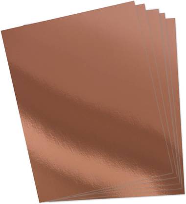 PartyPanther Rose Gold Metallic Card Stock 250 GSM Silhouette Paper Sheet