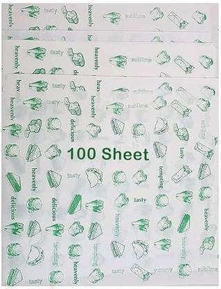 soft cozi 100 Sheet Butter Paper Specialized Baking Paper for Cake Making Non Stick Silhouette Paper Sheet