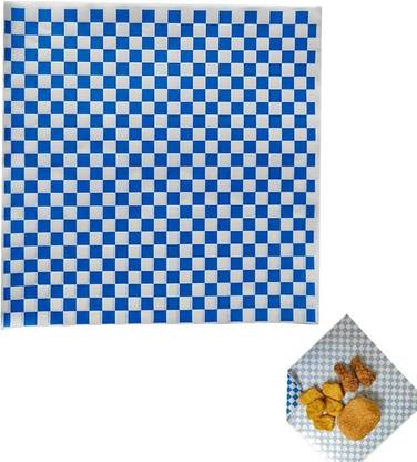 soft cozi Butter Paper 100 Sheets Blue Checkered Food Safe paper Silhouette Paper Sheet