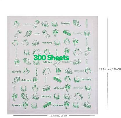 soft cozi 100 Sheet Butter Paper Specialized Baking Paper for Cake Making Non Stick Silhouette Paper Sheet