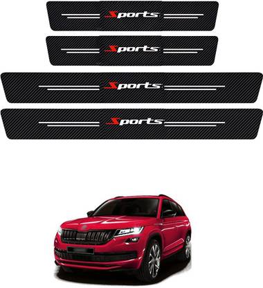 GONAMA Car Door Sill Protector, Sport Carbon Threshold Guard Scuff Cover Strip SG315 Door Sill Plate