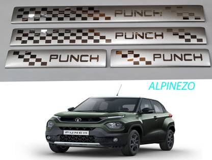 ALPINEZO STAINLESS STEEL DOOR SILL PLATE FOR TATA PUNCH Door Sill Plate