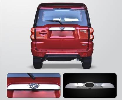CARGROUP Back Number Plet Chrome cover Scropio 2017 set of 1pc Door Sill Plate