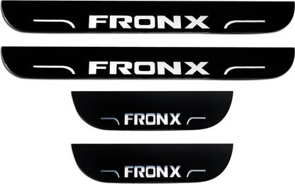 CARMART CCar door LED footstep Matrix moving light scuff sill plate guards for fronx Door Sill Plate