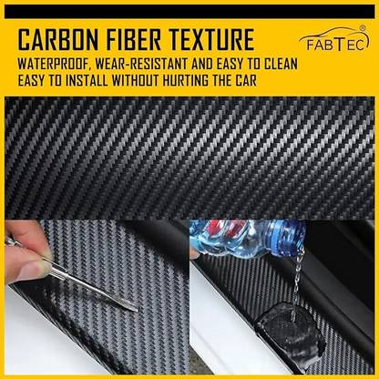 KDG TREADS Nano black door tape-5 meter car door sill scuff guard protector Door Sill Plate