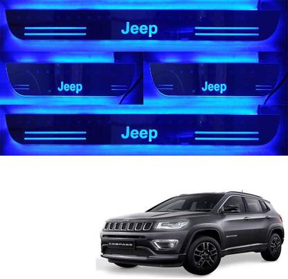 Grizzly Jeep Car Door Foot Step Sill Plate Name Plate LED Car Door Sill Plate