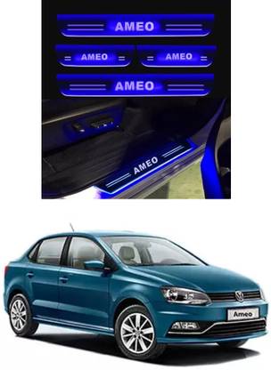 SJE Car Door Black Led Footstep For Ameo Door Sill Plate