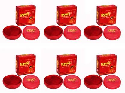 KHUKUMONI Maroon Dust SIndoor Combo 6pcs. Sindoor