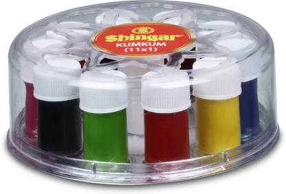 SHINGAR 11X1 Kumkum Liquid Available In Original And Metallic - Pack Of 3 Kumkum Liquid