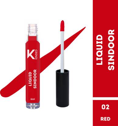 KINDED Quick Drying Liquid Sindoor Water Resistant Bridal Sindur Kumkum for Girls Women Sindoor