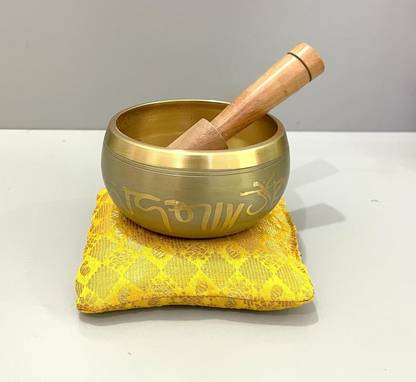 Wigano 3.5" Meditation Sound for stress free with striker stick Bell Sound & Cushion Singing Bowl