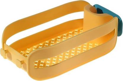 pilltox Plastic Faucet Drain Basket Shelf Kitchen Sink Sponge Holder Drainer Sink Sponge Holder