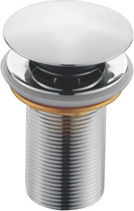 PESCA Touch Pop Waste Coupling with Large Suction Holes (Stainless Steel, Silver) Sink Plug