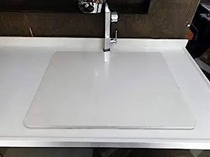sinklid Premium Sink Cover for Small Kitchens - Milky White Color Sink Plug