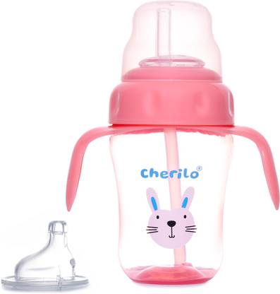 Cherilo Little Bunny Spout Sipper, 210ml, Anti-Spill Sippy Cup, Soft Silicone Spout, 6m+