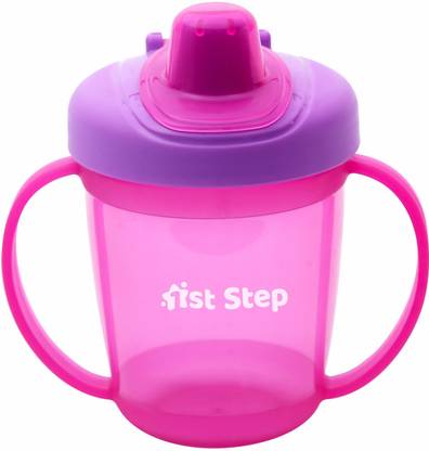 1st Step BPA Free Anti-Spill Hard Spout Baby Sipper Cup with Twin Handle & Cover - 250ml