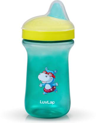LuvLap Happy Hippo Hard Spout Sipper for Infant/Toddler, 300ml