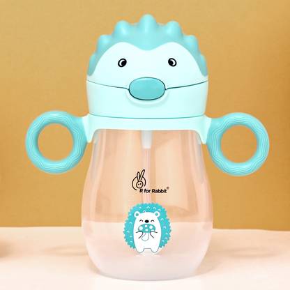R for Rabbit Spikey Baby Straw Sipper Bottle 320 ML | Anti Spill Sippy Cup With Gravity Ball